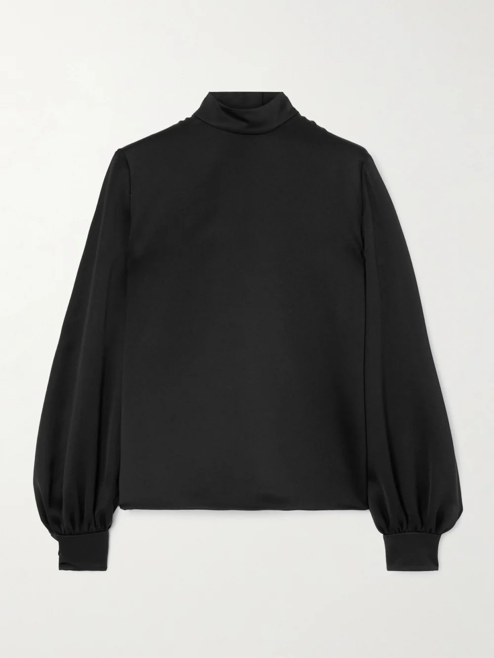 Loro Piana Carys Embellished Silk-satin Blouse in black