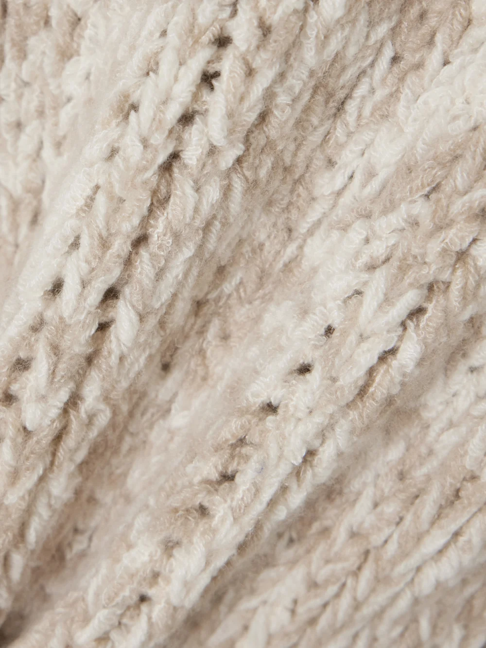 Close-up detail of the Loro Piana Cashmere and Silk-blend Sweater