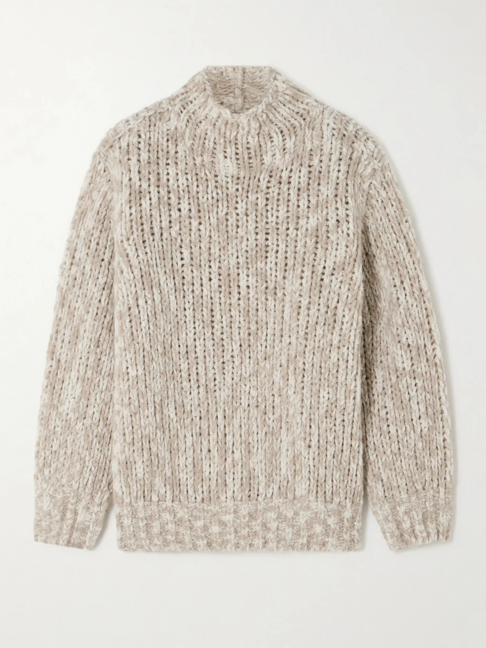 Loro Piana Cashmere and Silk-blend Sweater in beige
