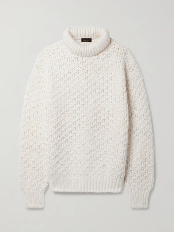 Loro Piana Cashmere and Silk-blend Turtleneck Sweater
