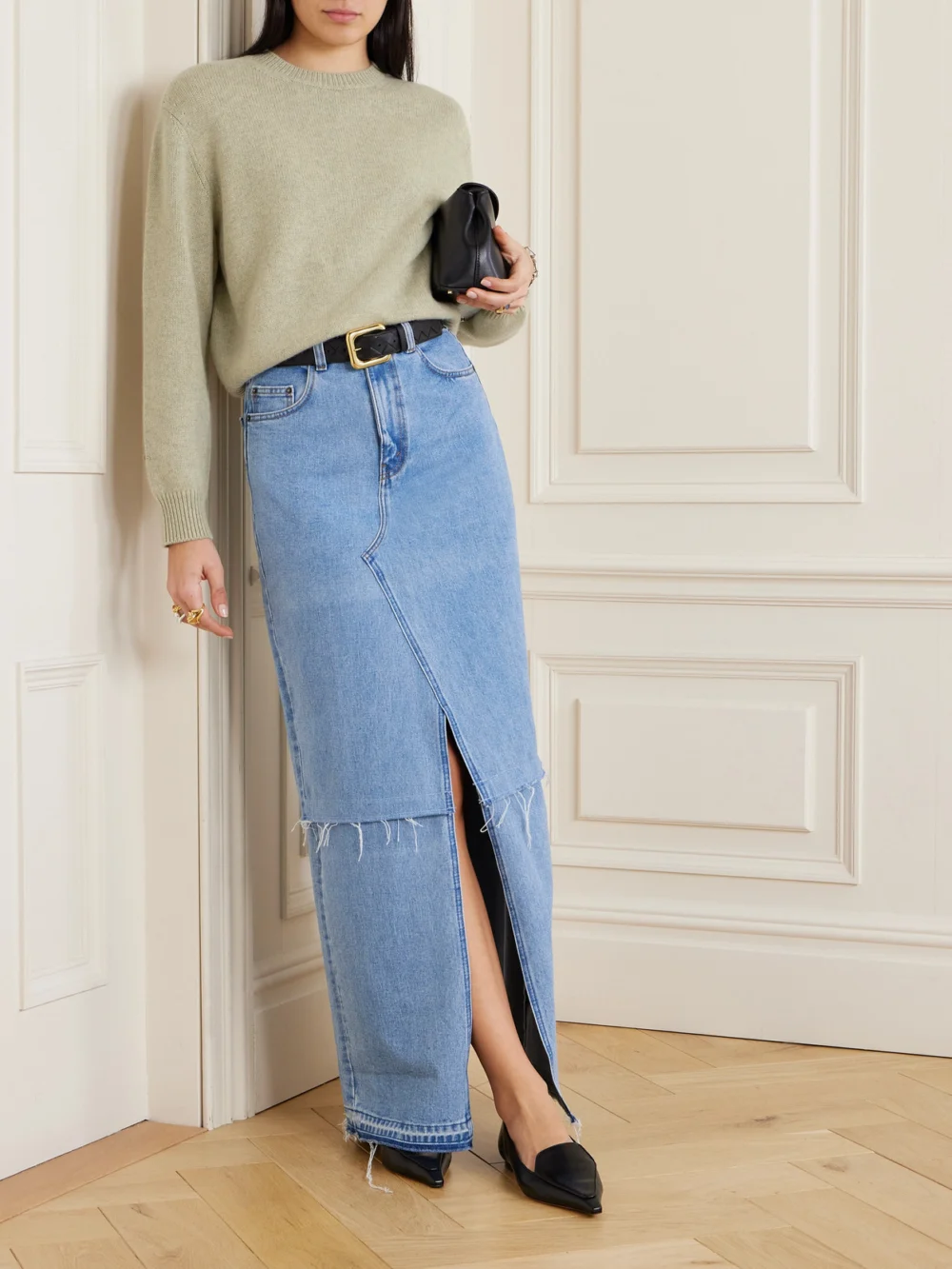 Loro Piana Cashmere Sweater, worn by a model