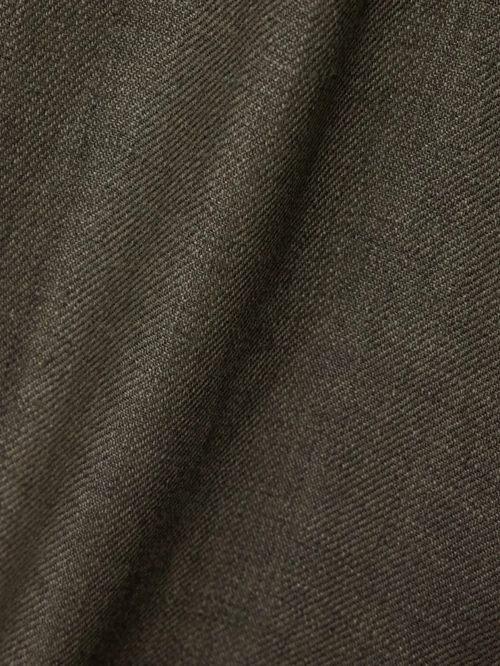 Close-up detail of the Loro Piana Digby Pleated Linen and Wool-blend Shorts