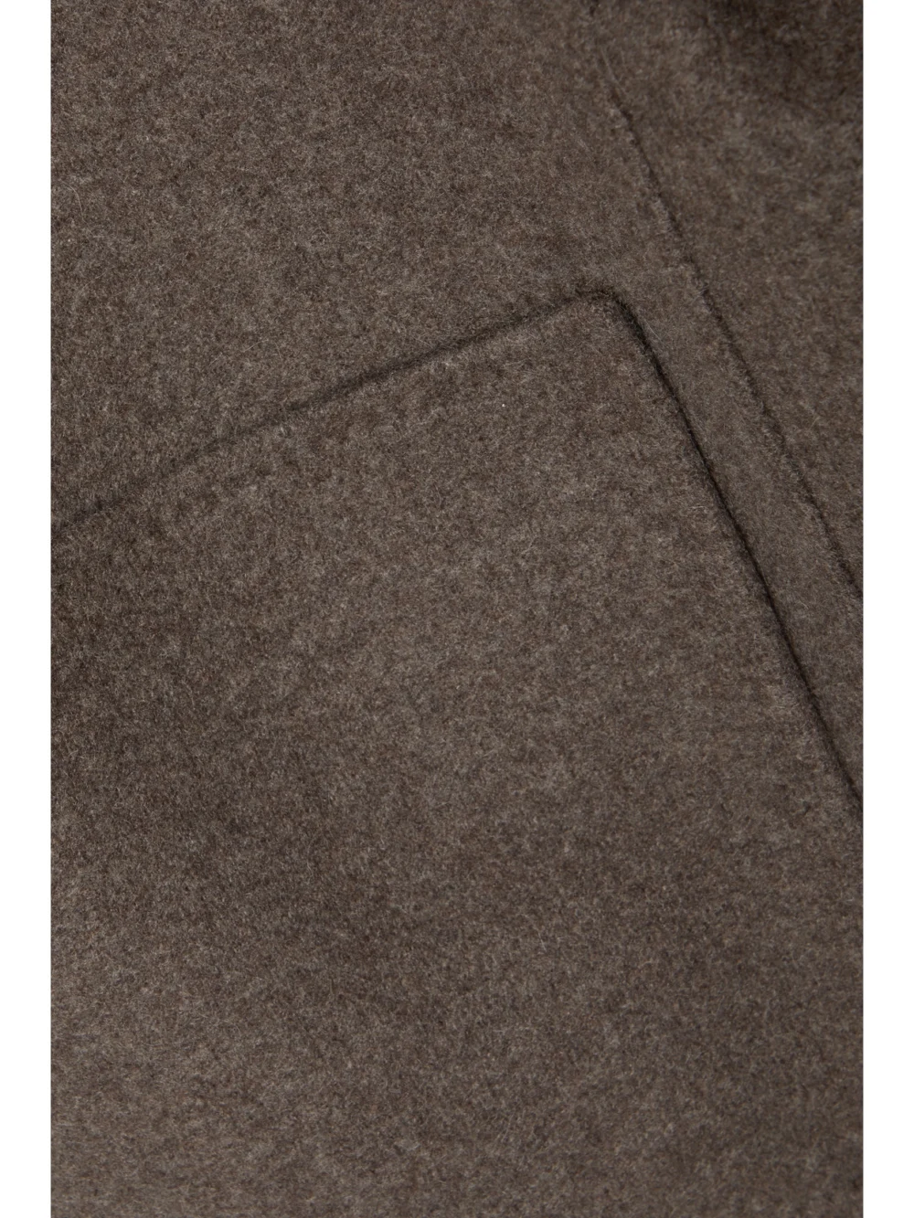 Close-up detail of the Loro Piana Jimi Reversible Belted Leather-trimmed Cashmere-blend Jacket