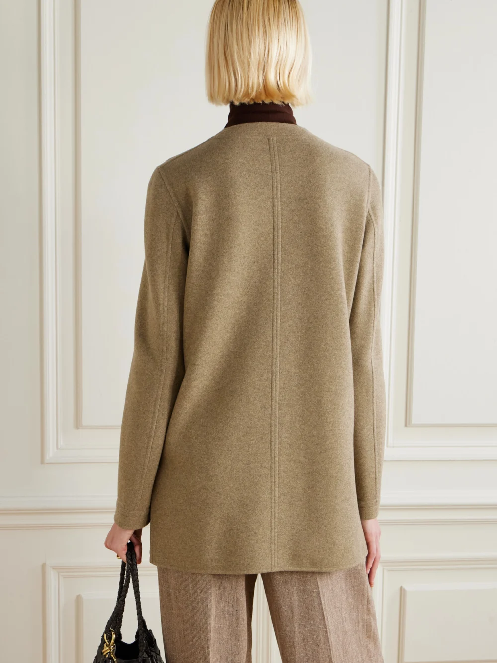 Back view of the Loro Piana Kiri Cashmere-blend Coat