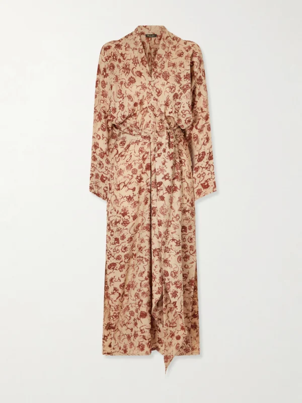 Loro Piana Laura Floral-print Silk Midi Dress