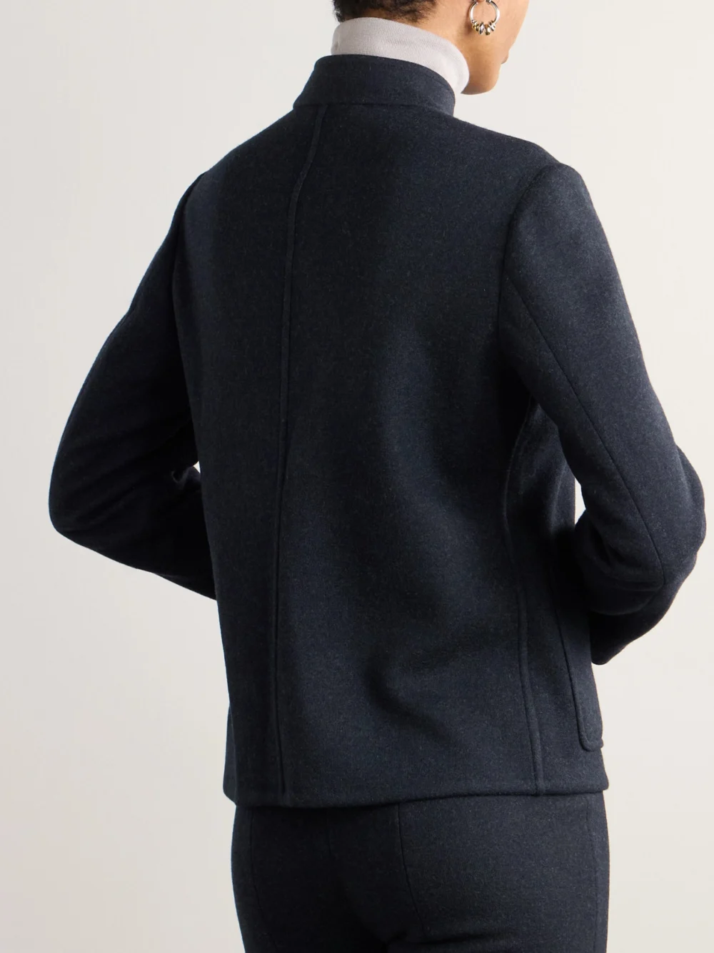Back view of the Loro Piana Mini Spagna Cashmere-blend Jacket