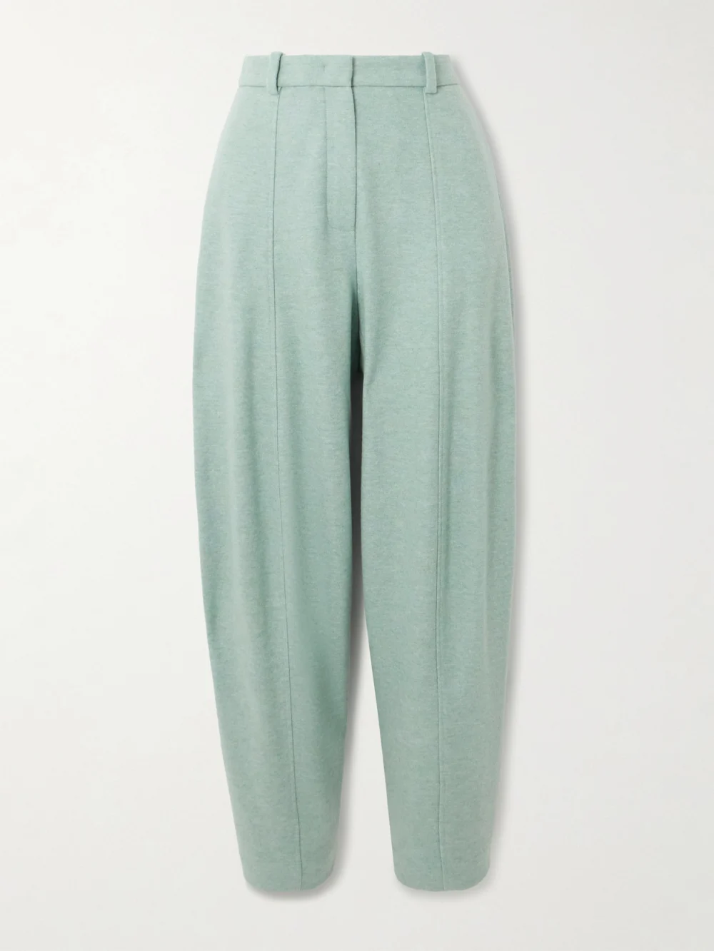 Loro Piana Pleated Tapered Cashmere-blend Pants in mint