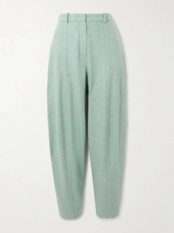 Loro Piana Pleated Tapered Cashmere-blend Pants