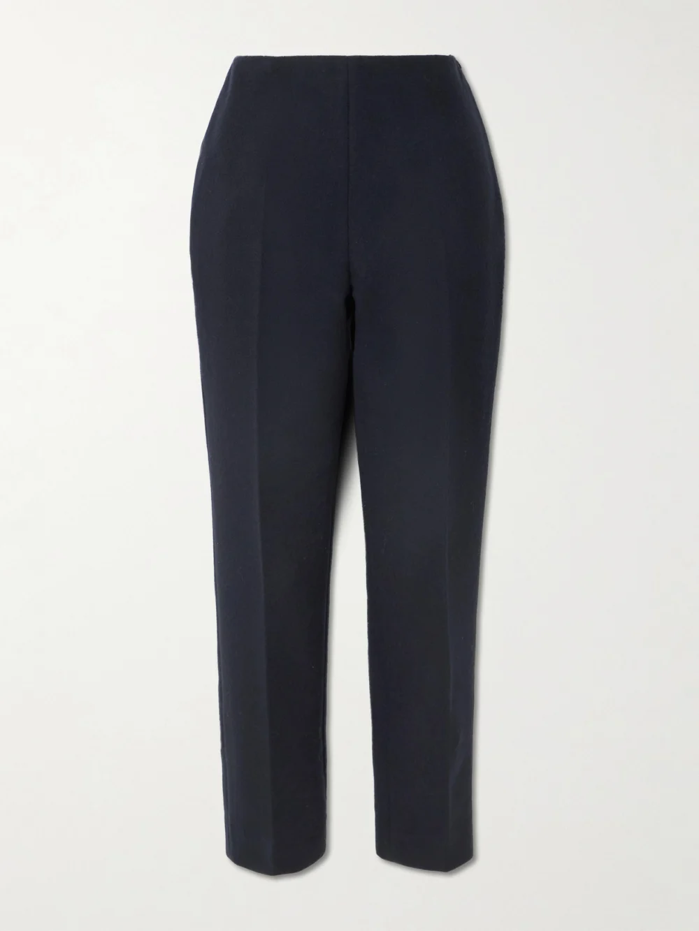 Loro Piana Ralph Pleated Cashmere Straight-leg Pants in navy