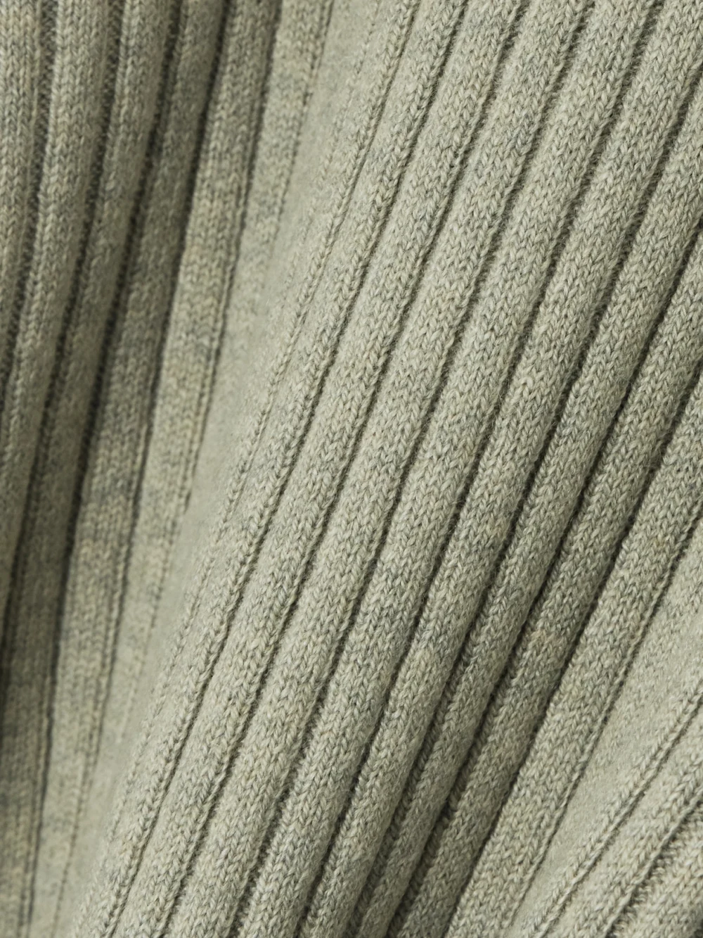 Close-up detail of the Loro Piana Ribbed Cashmere Sweater