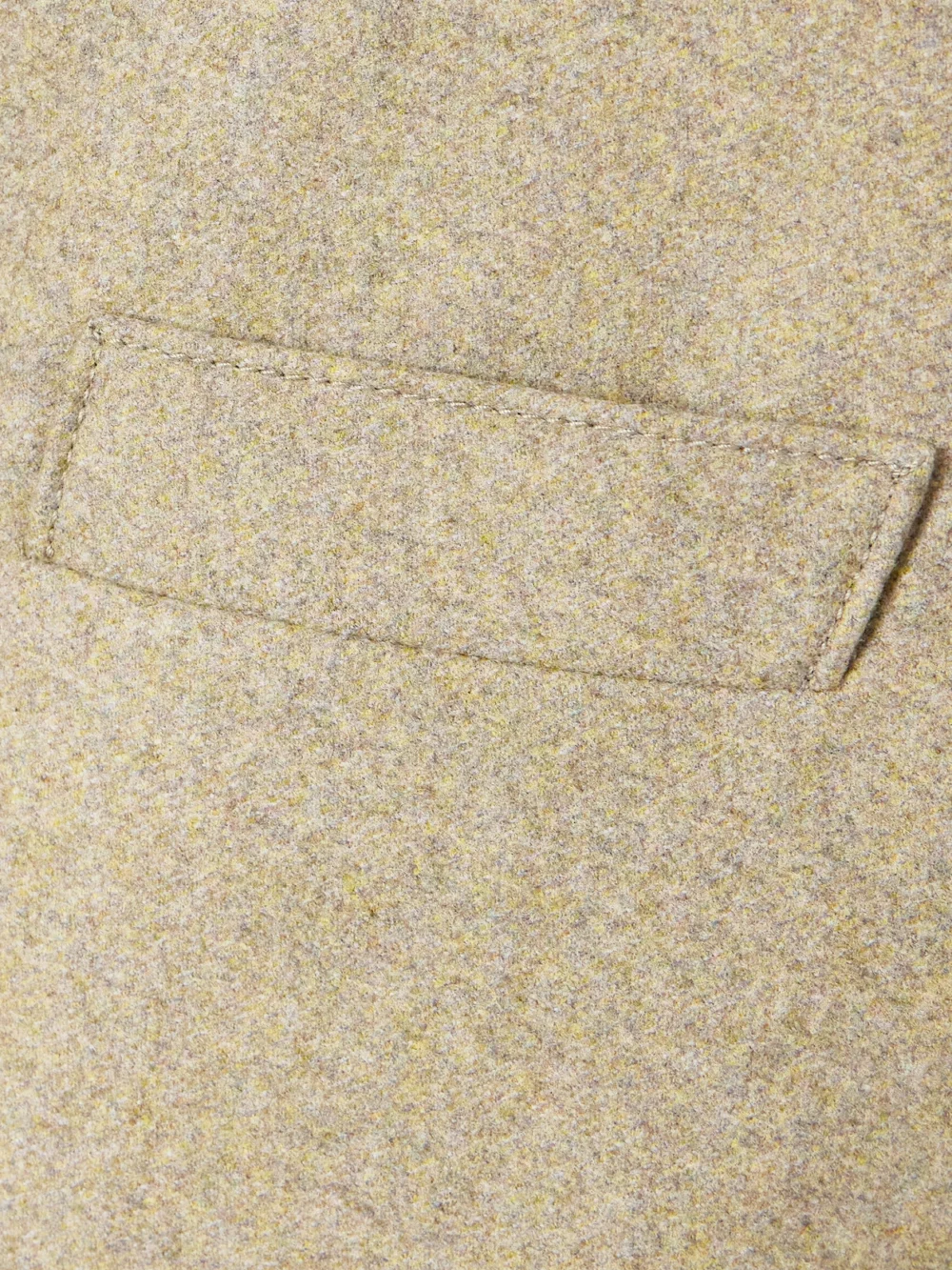 Close-up detail of the Loro Piana Roadster Suede-trimmed Wool and Cashmere-blend Flannel Jacket