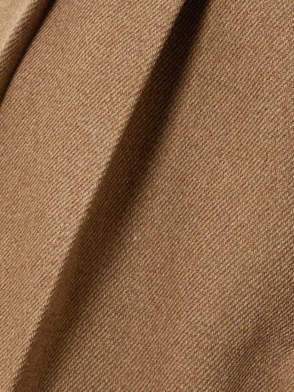 Close-up detail of the Loro Piana Rodger Pleated Rain System® Wool-twill Tapered Pants
