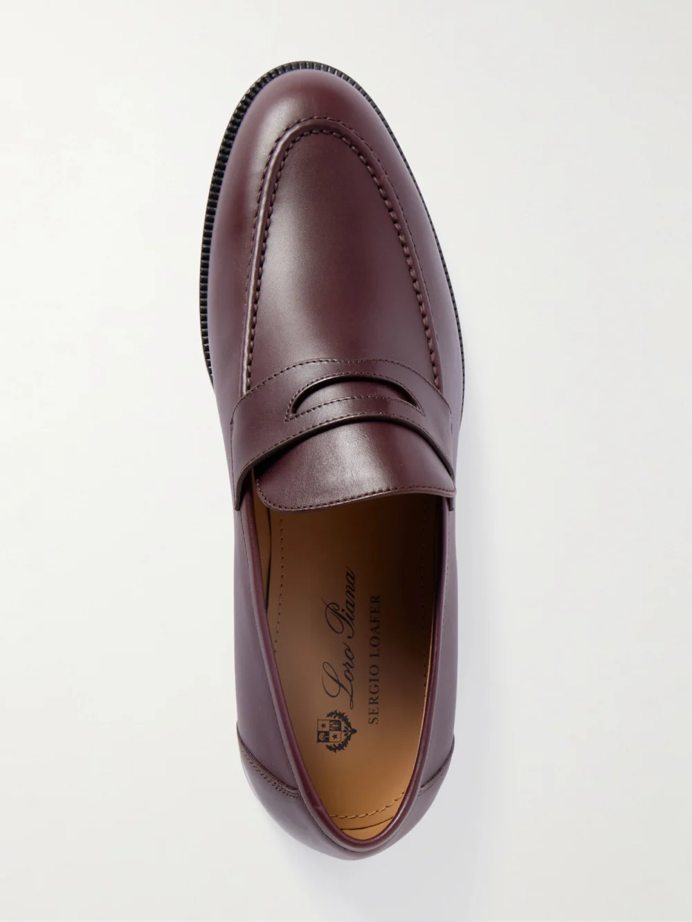 Loro Piana Sergio Leather Loafers, another view