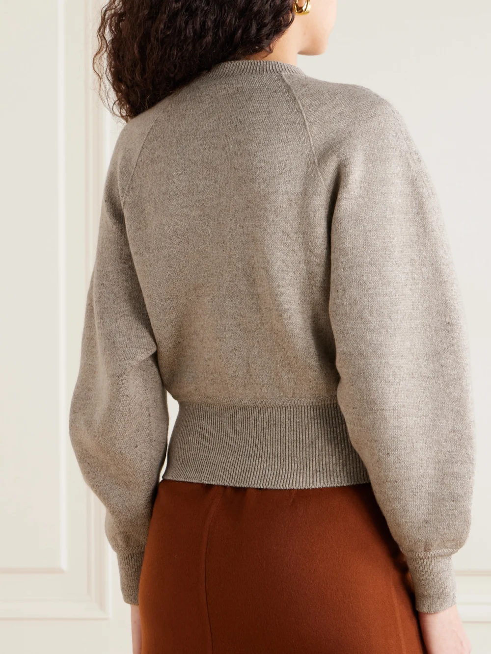 Back view of the Loro Piana Silk and Cashmere-blend Sweater