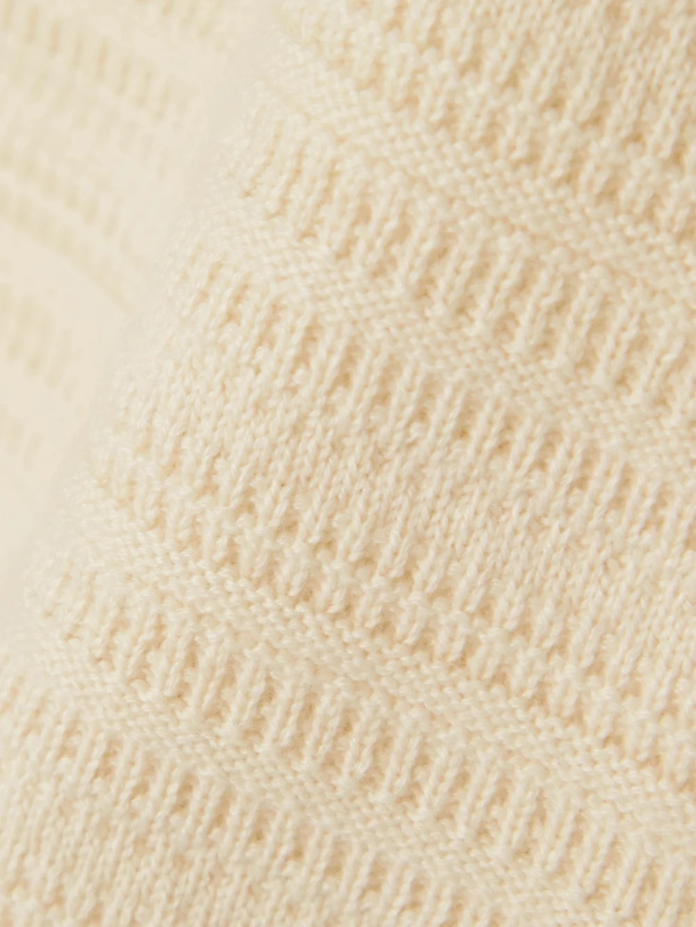 Close-up detail of the Loro Piana Striped Cashmere Tank