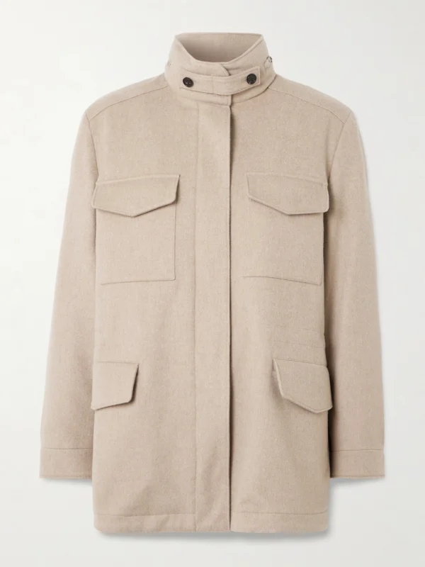 Loro Piana Traveller Suede-trimmed Cashmere Jacket