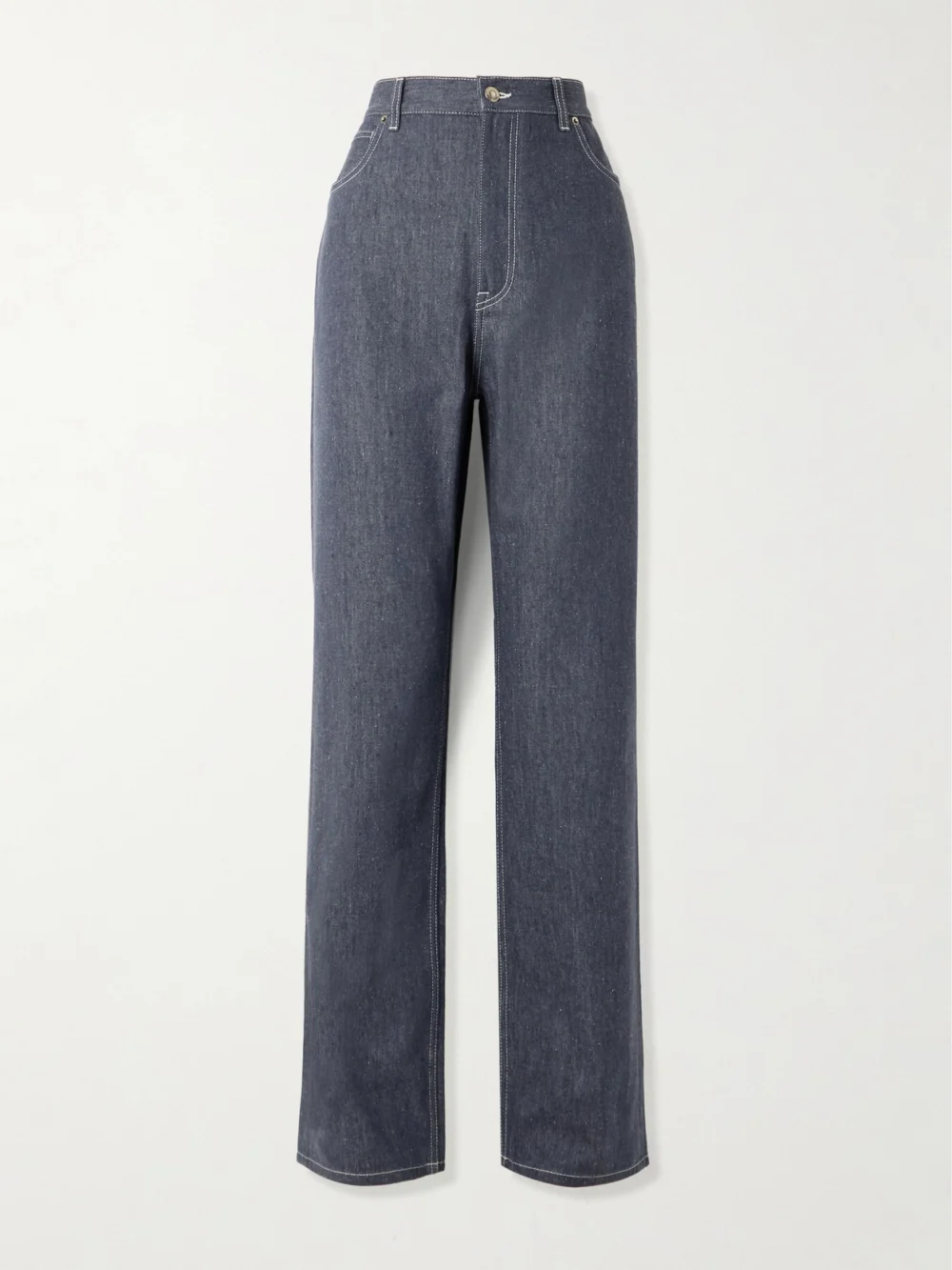 Loro Piana Tye Straight-leg Jeans in mid denim