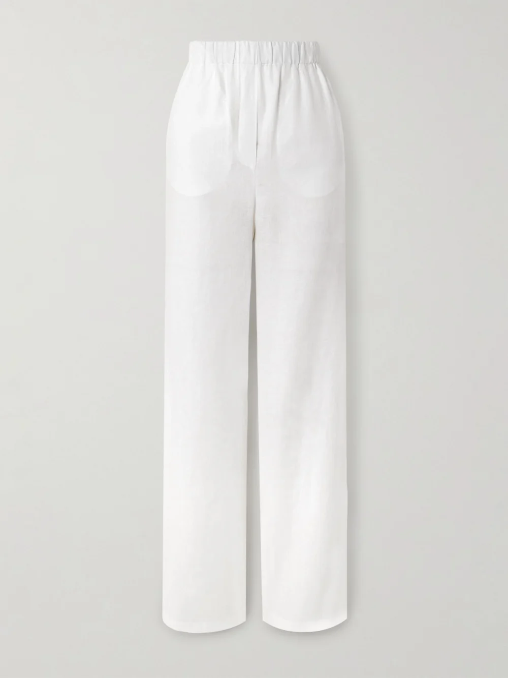 Loro Piana Valerio Linen Wide-leg Pants in white