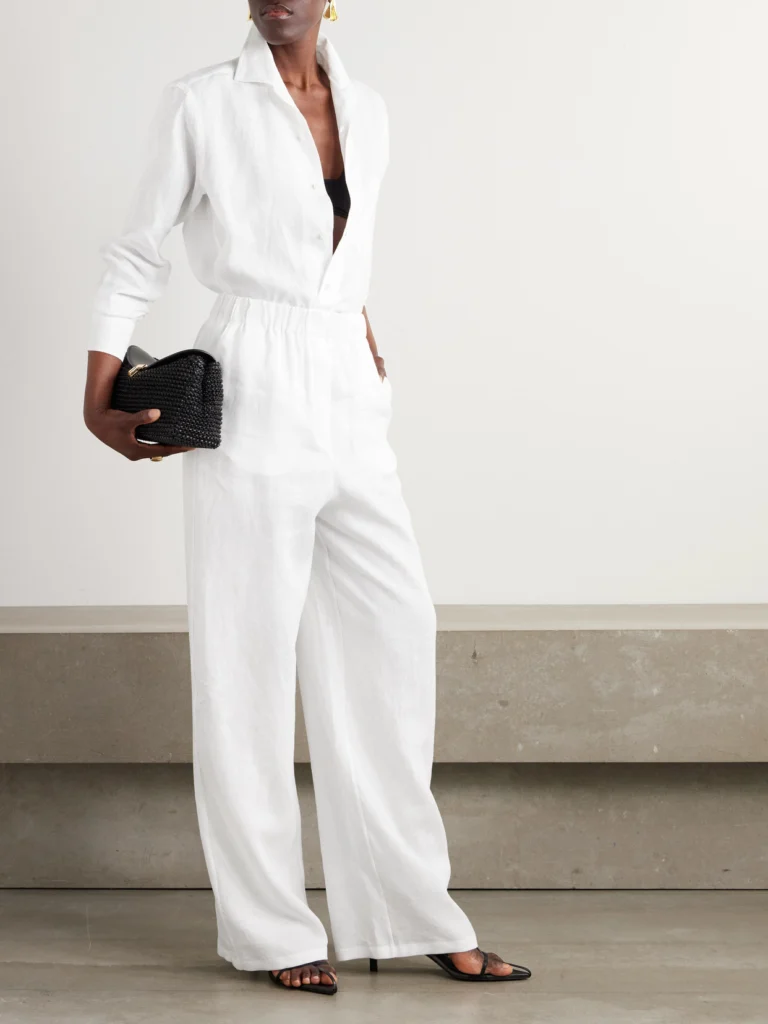 Loro Piana Valerio Linen Wide-leg Pants