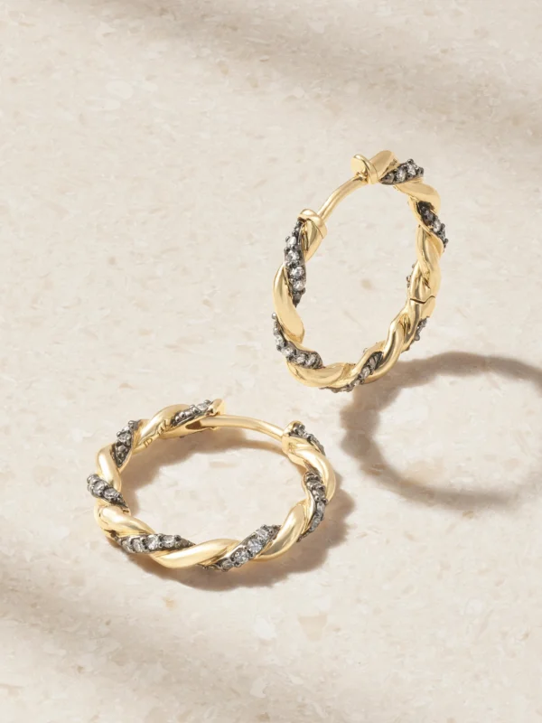 Lucy Delius 14-karat Gold and Diamonds Earrings