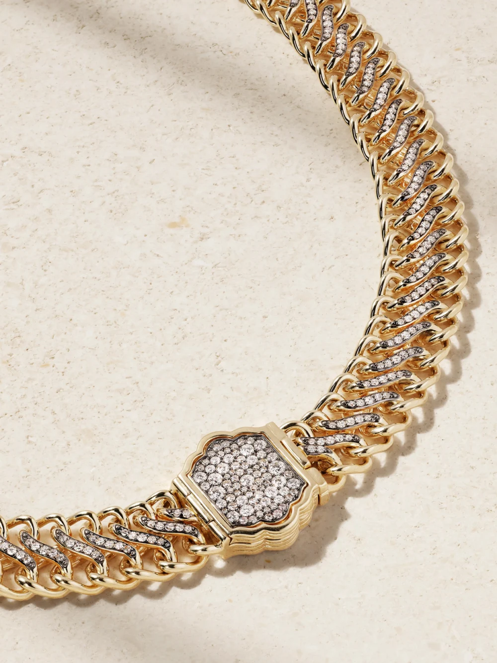 Lucy Delius Medusa 14-karat Recycled Gold Diamond Necklace