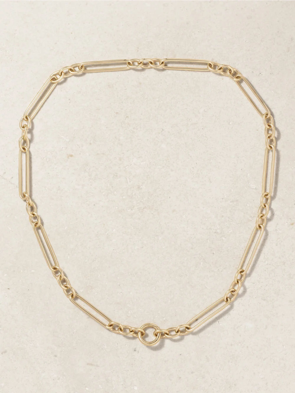 Lucy Delius Trombone Link 14-karat Gold Necklace