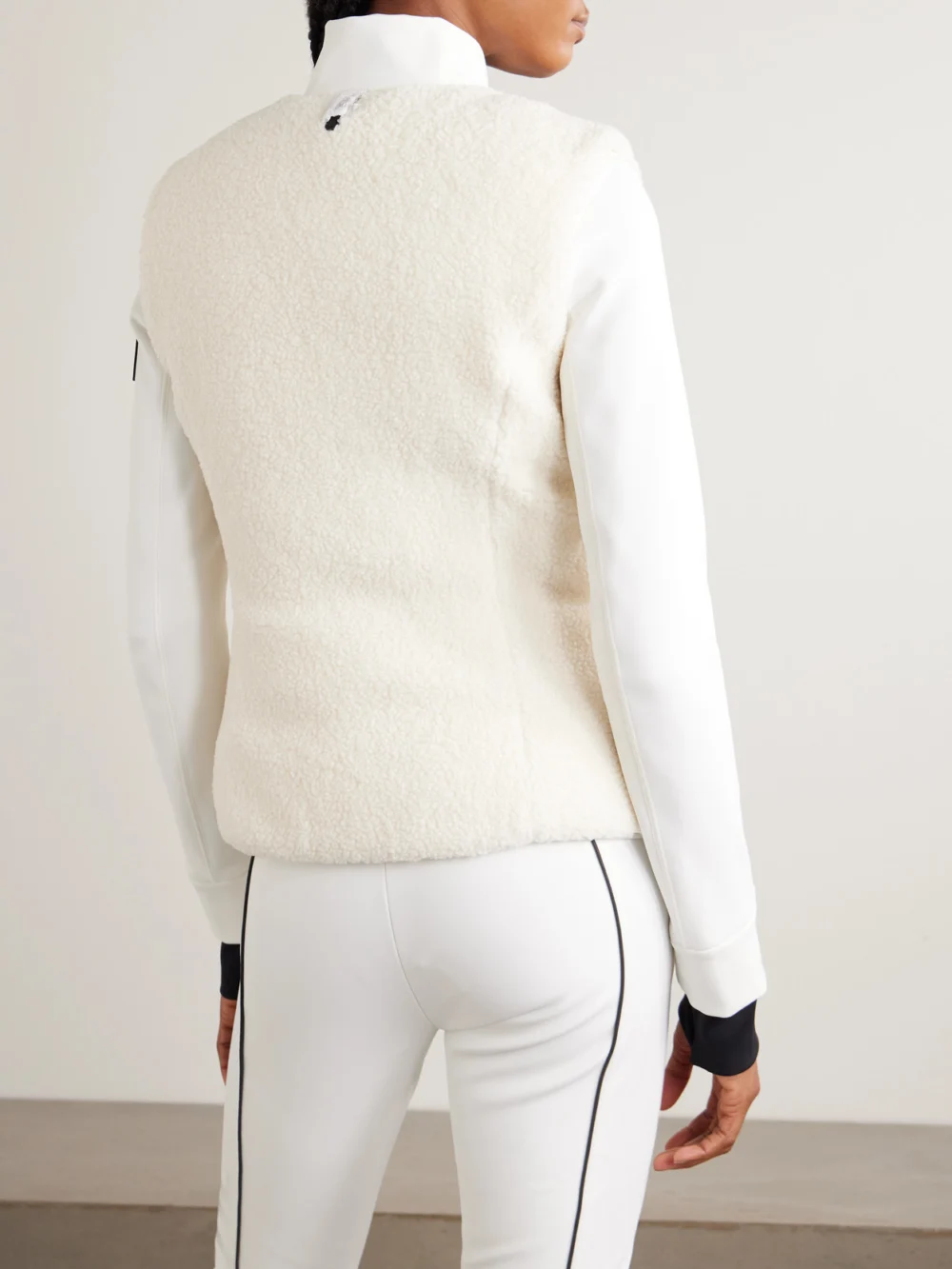 Back view of the Mackage Dewi Convertible Fleece-trimmed Down Ski Jacket