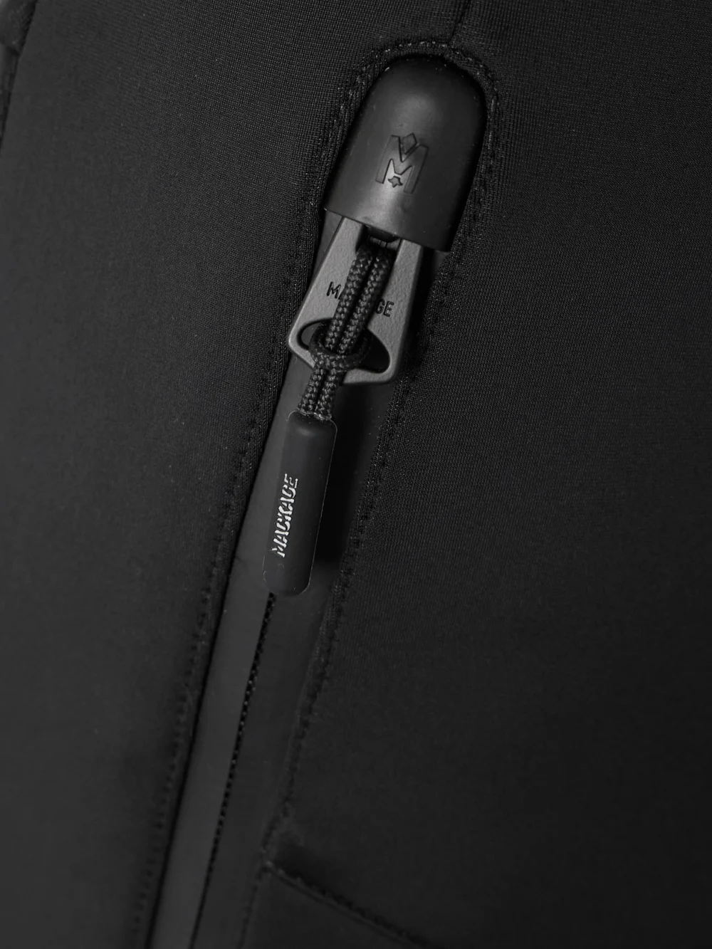 Close-up detail of the Mackage Maika Paneled Ski Pants