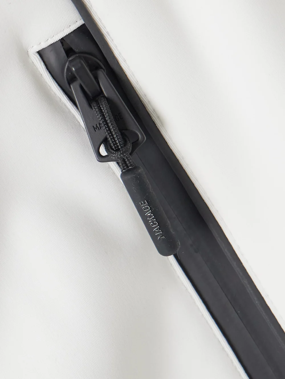 Close-up detail of the Mackage Zavi Ski Pants