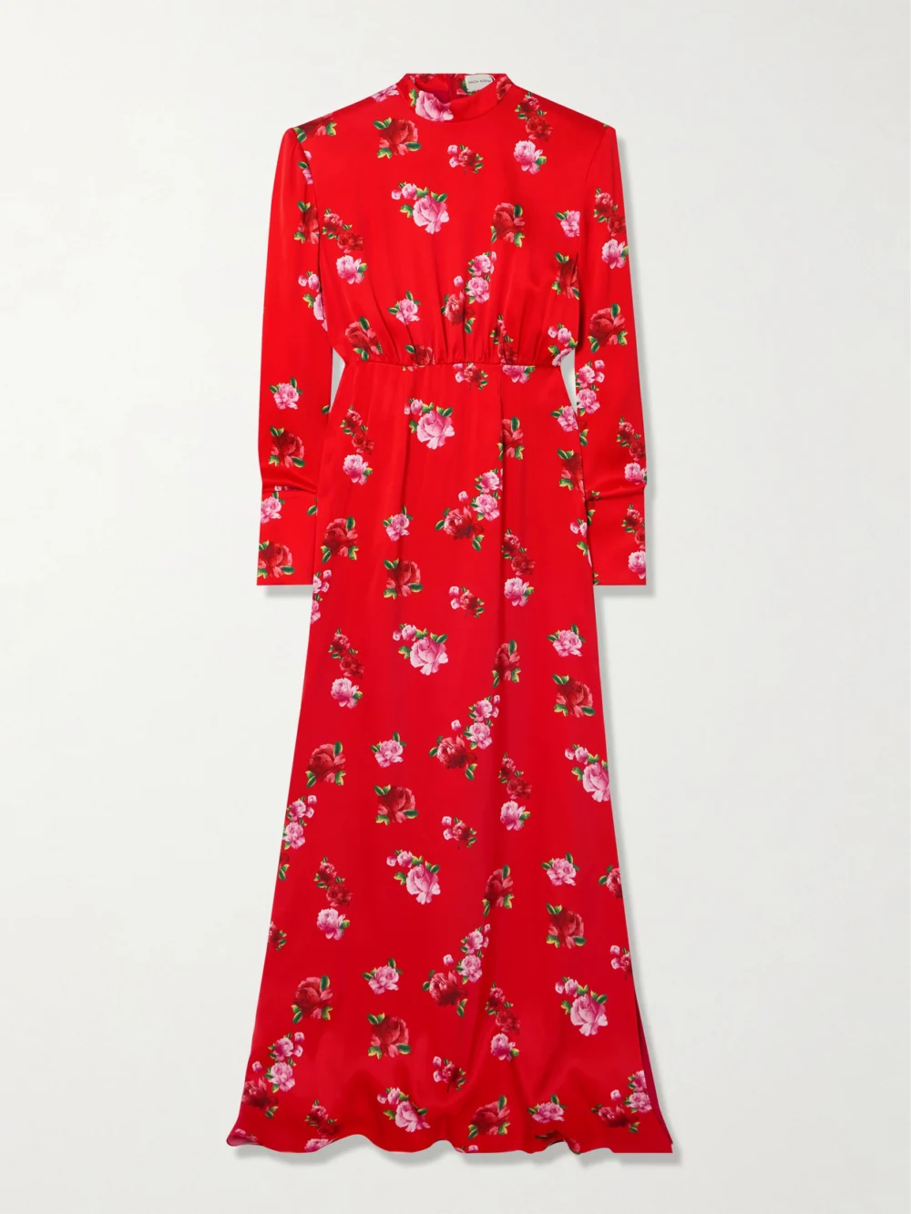 Magda Butrym Gathered Floral-print Silk Maxi Dress in fr 34