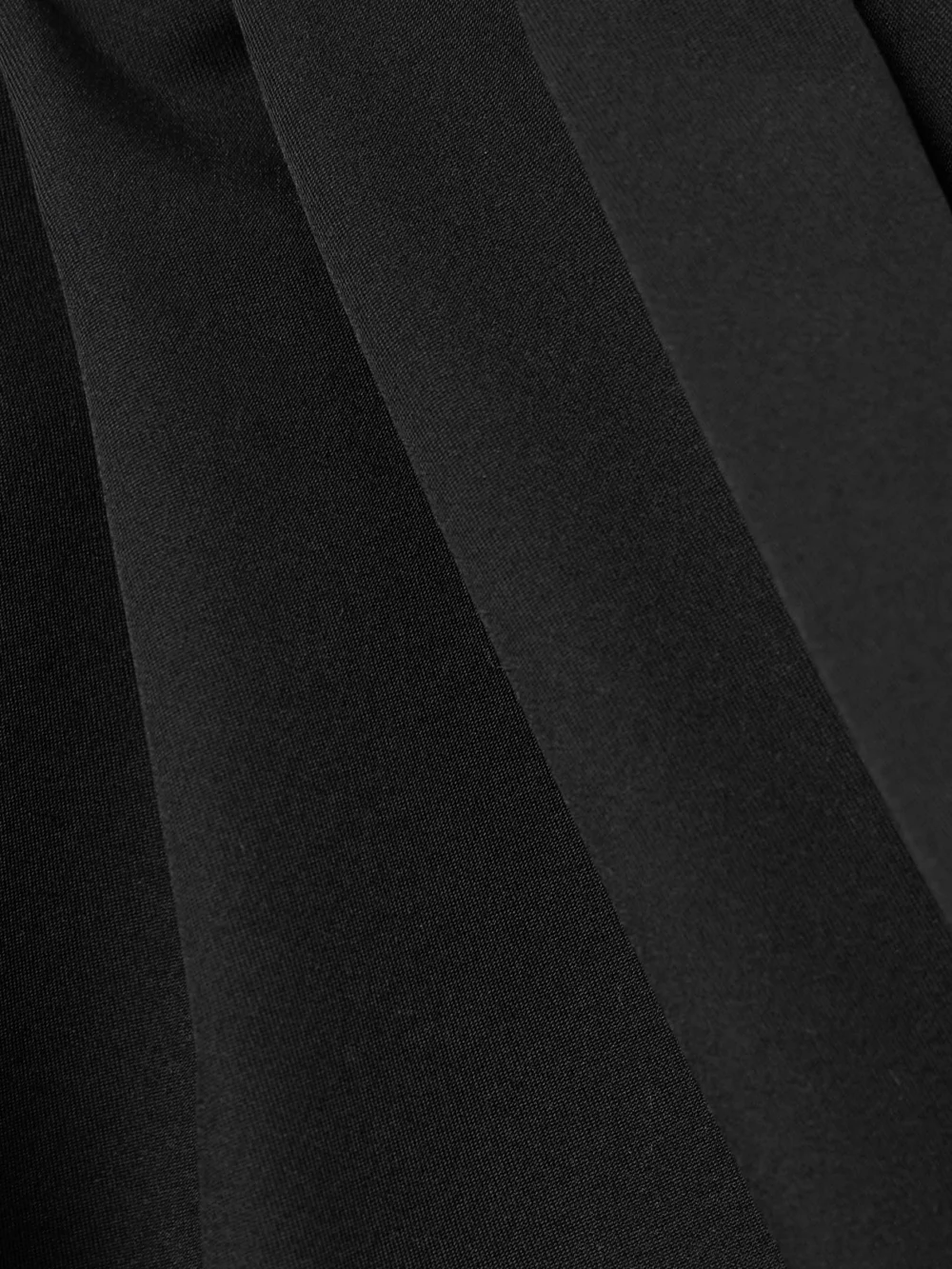 Close-up detail of the Magda Butrym Off-the-shoulder Silk-poplin Midi Dress