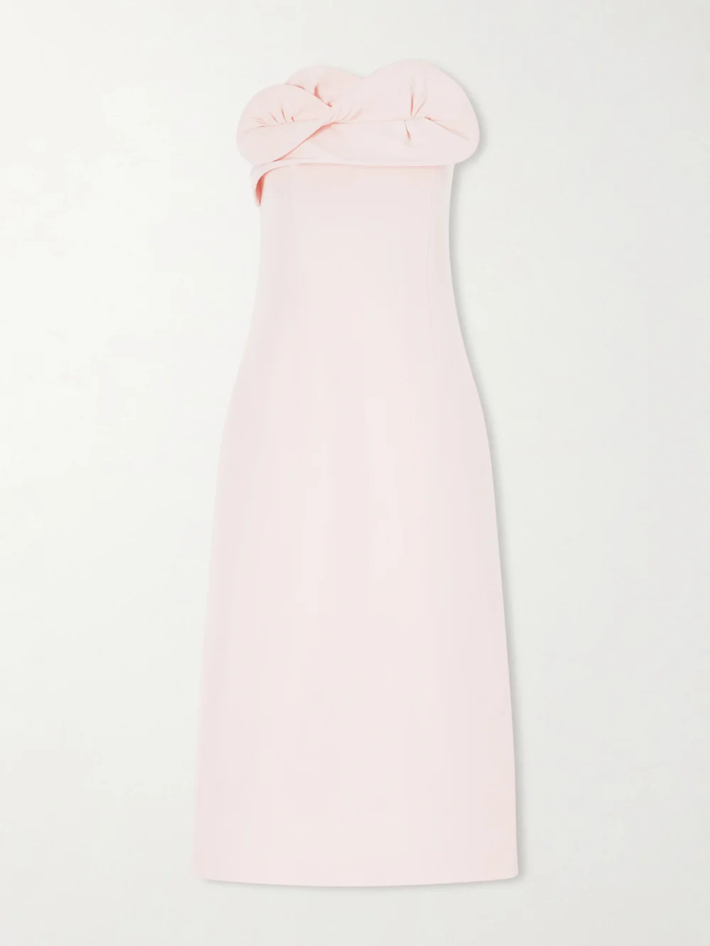 Magda Butrym Strapless Silk-crepe Midi Dress in pink