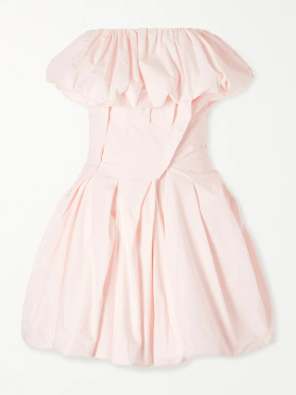 Magda Butrym Tiered Gathered Cotton-poplin Mini Dress