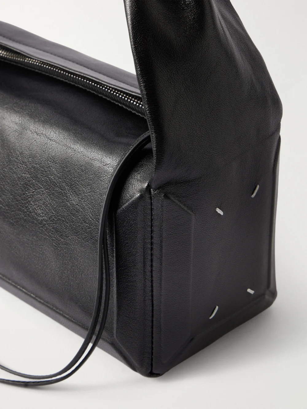 Close-up detail of the Maison Margiela Box East West Medium Shoulder Bag