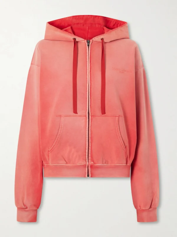 Maison Margiela Cotton-jersey Zip-up Hoodie