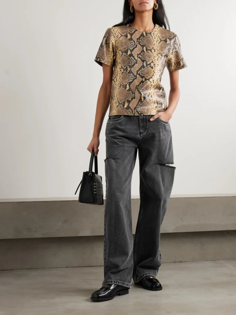 Maison Margiela Cutout High-rise Wide-leg Jeans