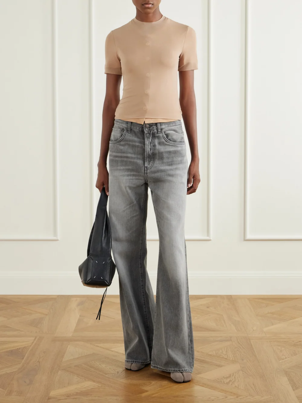 Maison Margiela Fusion Jersey T-shirt, worn by a model