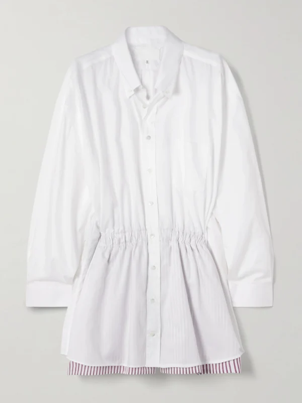 Maison Margiela Layered Cotton-poplin Playsuit