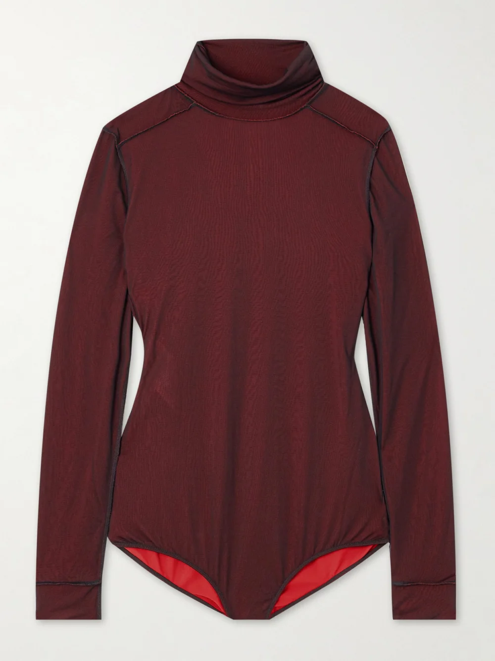 Maison Margiela Layered Jersey Turtleneck Bodysuit in it38