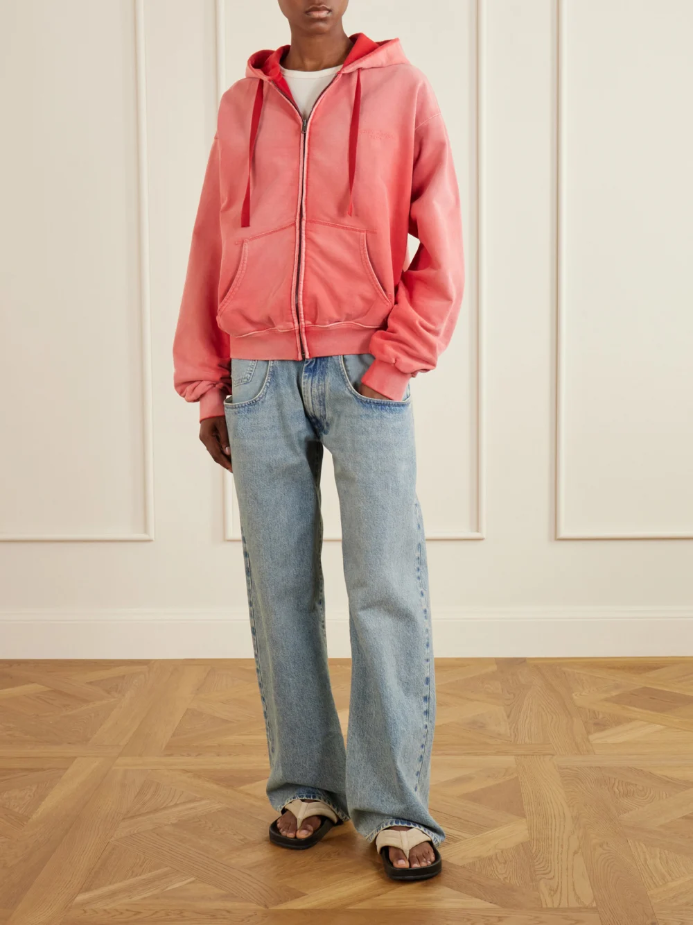 Maison Margiela Low-rise Straight-leg Jeans, worn by a model