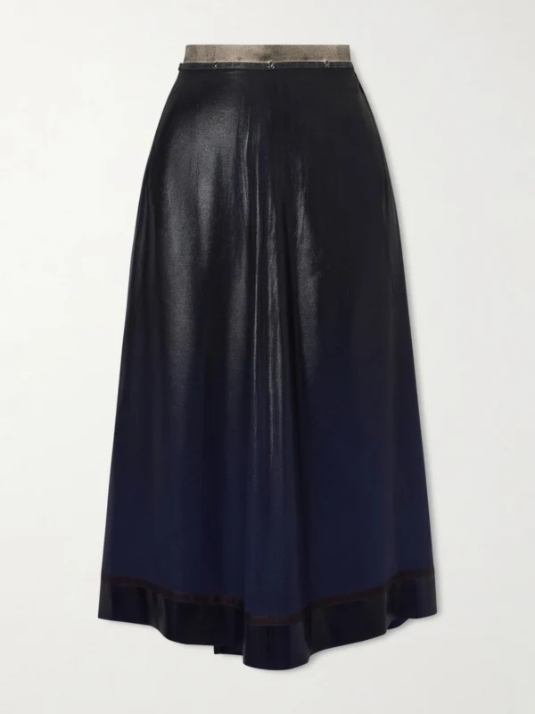 Maison Margiela Ombré Satin Midi Skirt