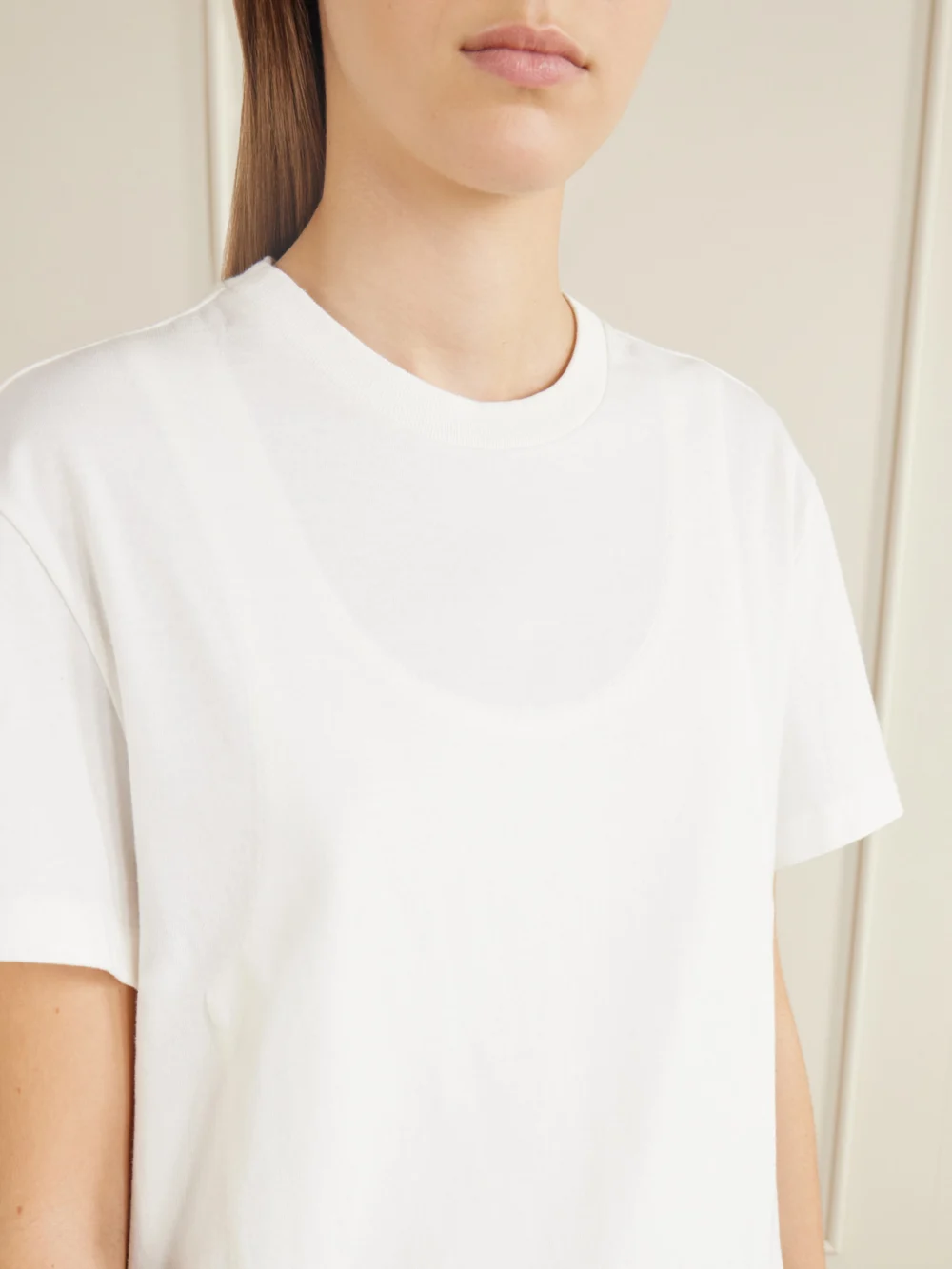 Close-up detail of the Maison Margiela Oversized Washed Cotton T-shirt