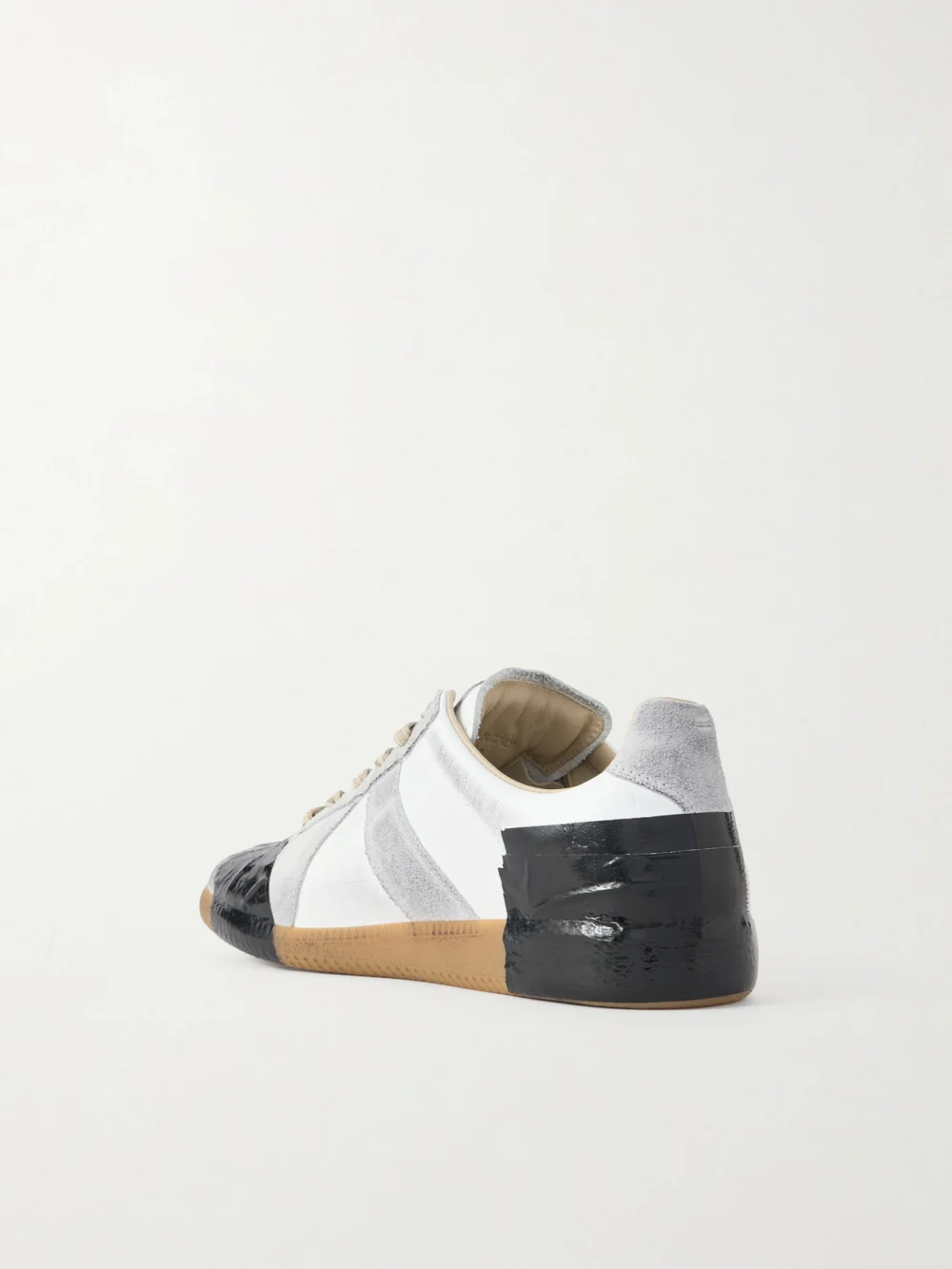 Back view of the Maison Margiela Replica Leather and Suede Sneakers