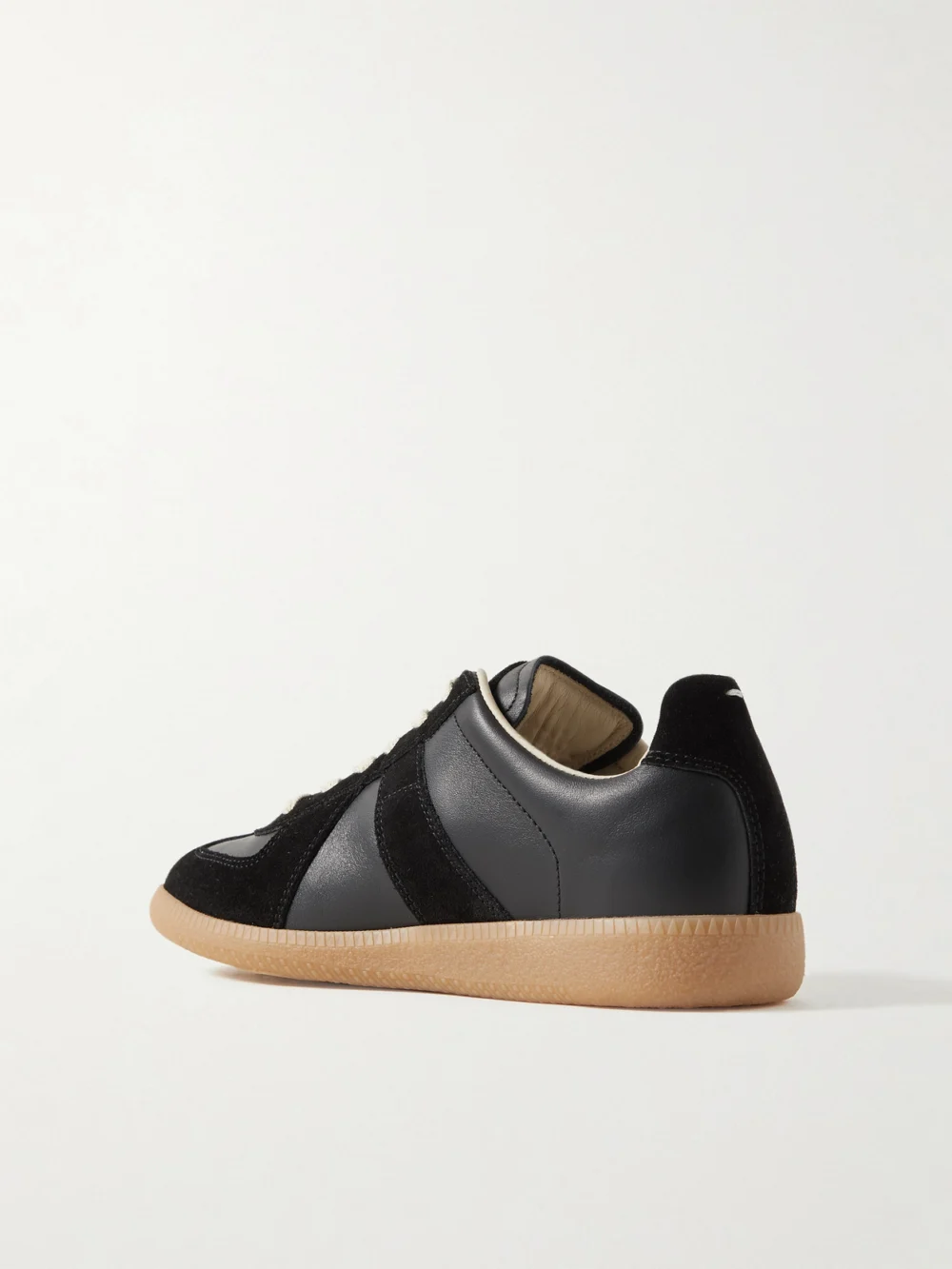 Back view of the Maison Margiela Replica Suede and Leather Sneakers