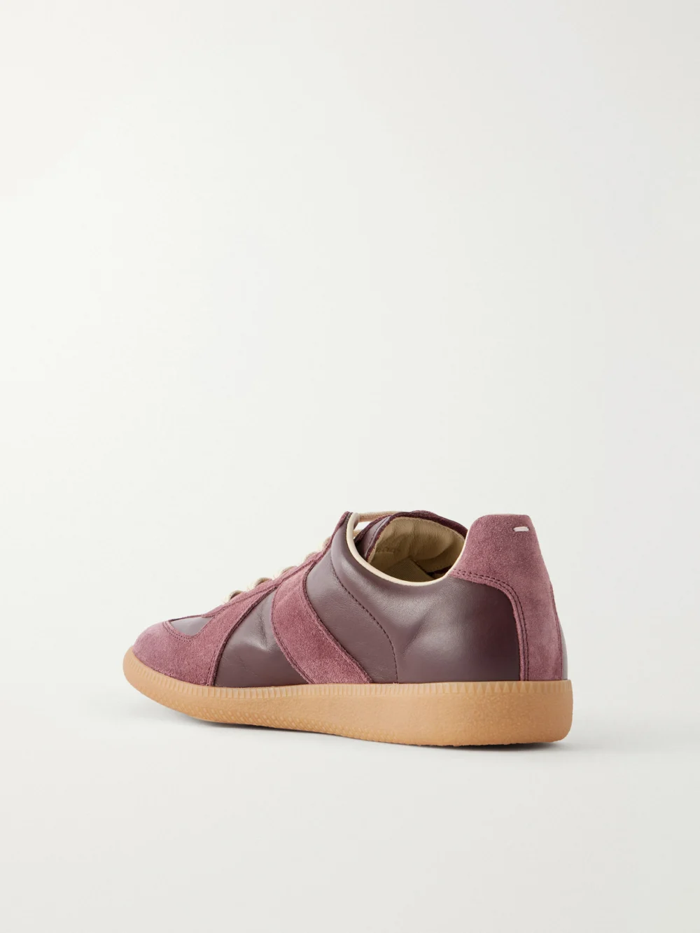 Back view of the Maison Margiela Replica Suede and Leather Sneakers