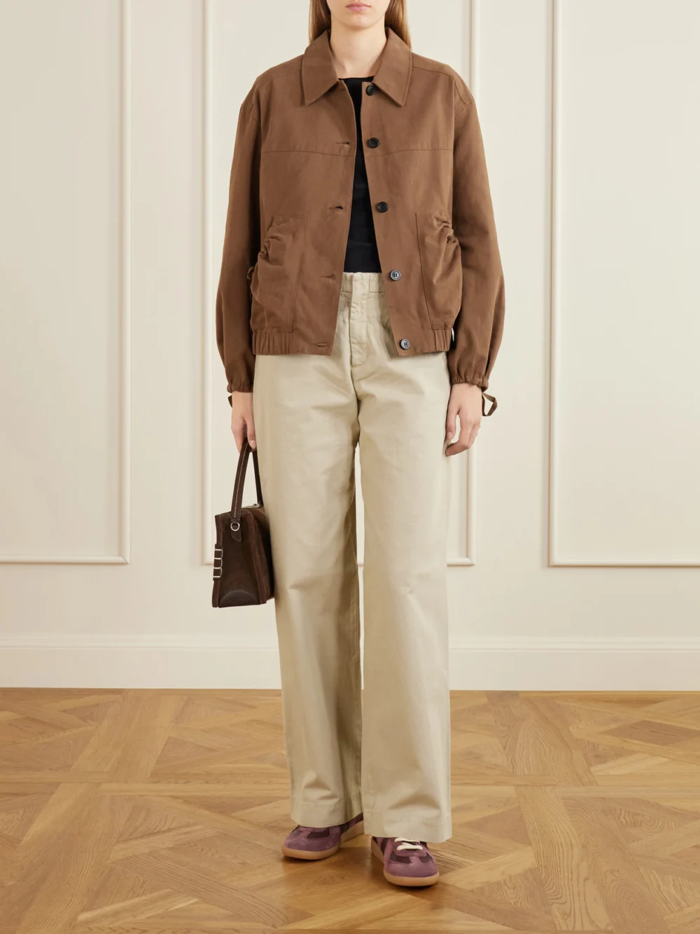 Maison Margiela Replica Suede and Leather Sneakers, styled view
