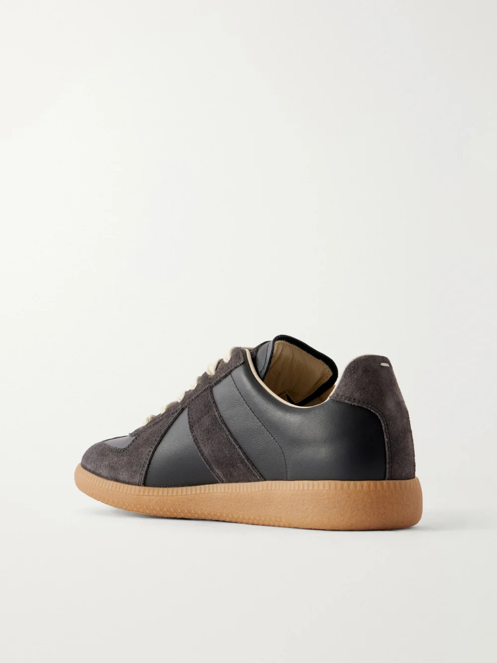 Back view of the Maison Margiela Replica Suede and Leather Sneakers