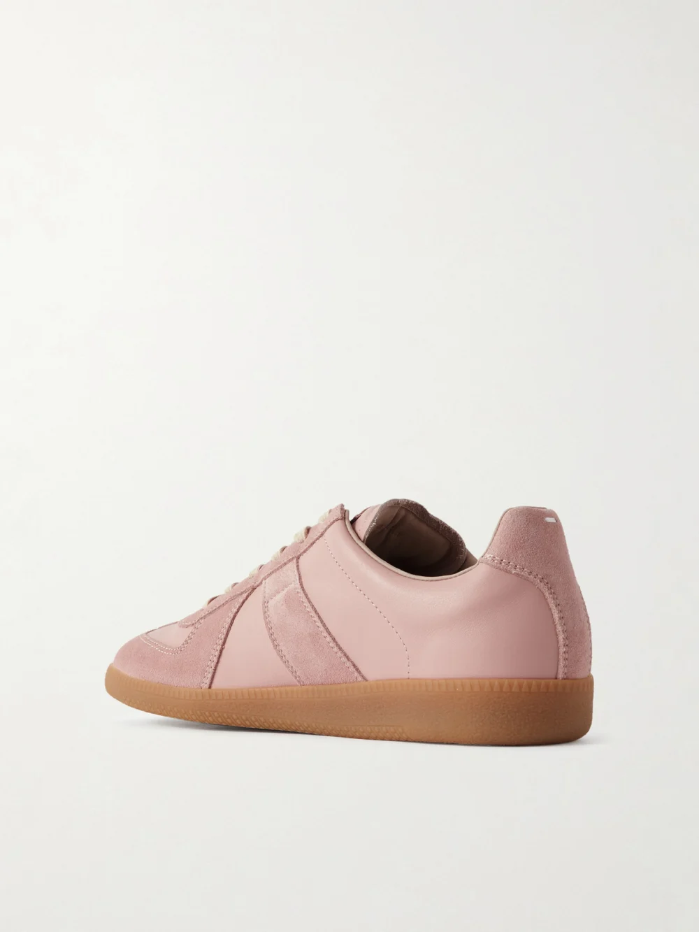 Back view of the Maison Margiela Replica Suede and Leather Sneakers