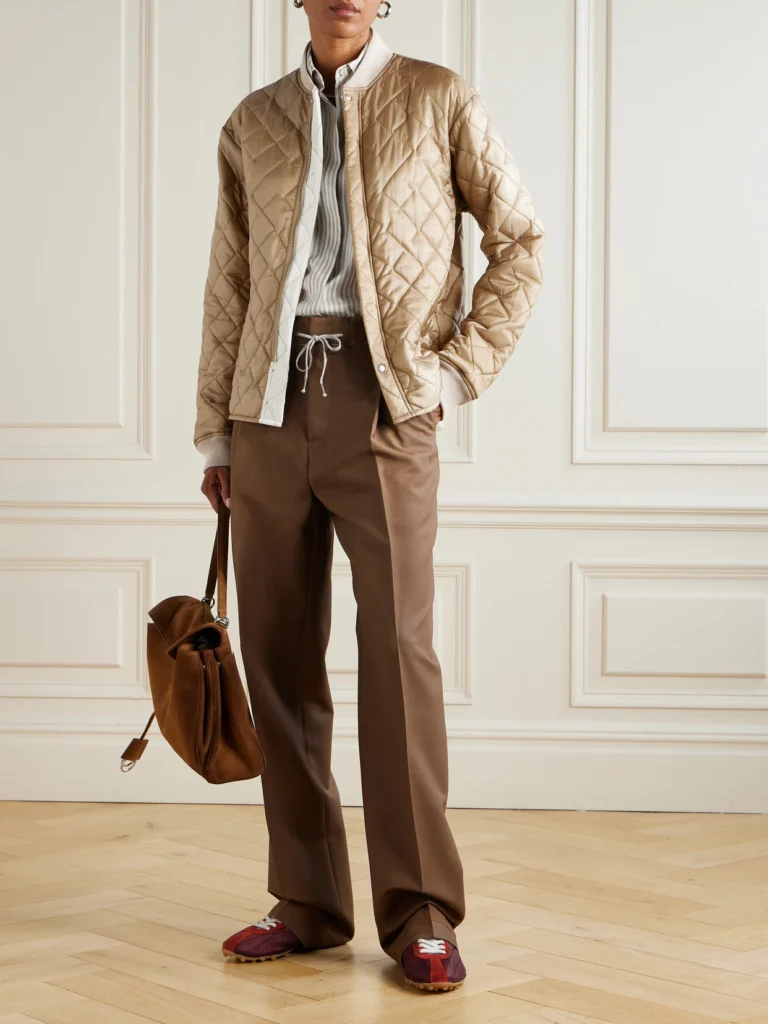 Maison Margiela Reversible Quilted Shell and Ribbed Cotton Jacket