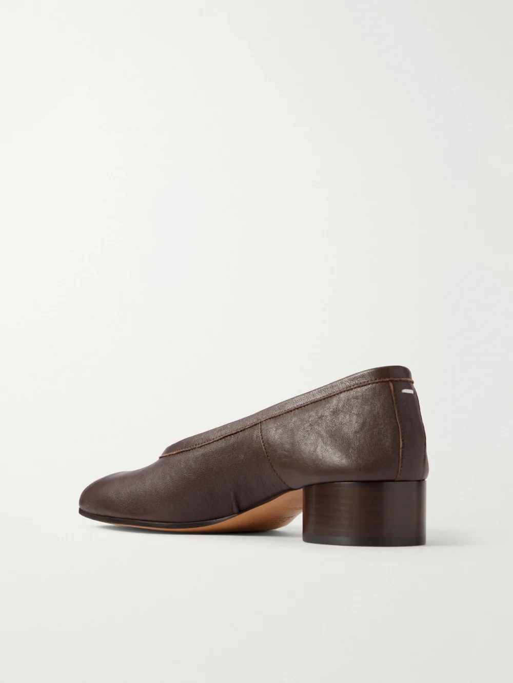 Back view of the Maison Margiela Tabi 30 Leather Pumps